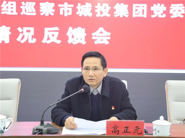 景德鎮市委第四巡察組向市城投集團黨委反饋巡察情況